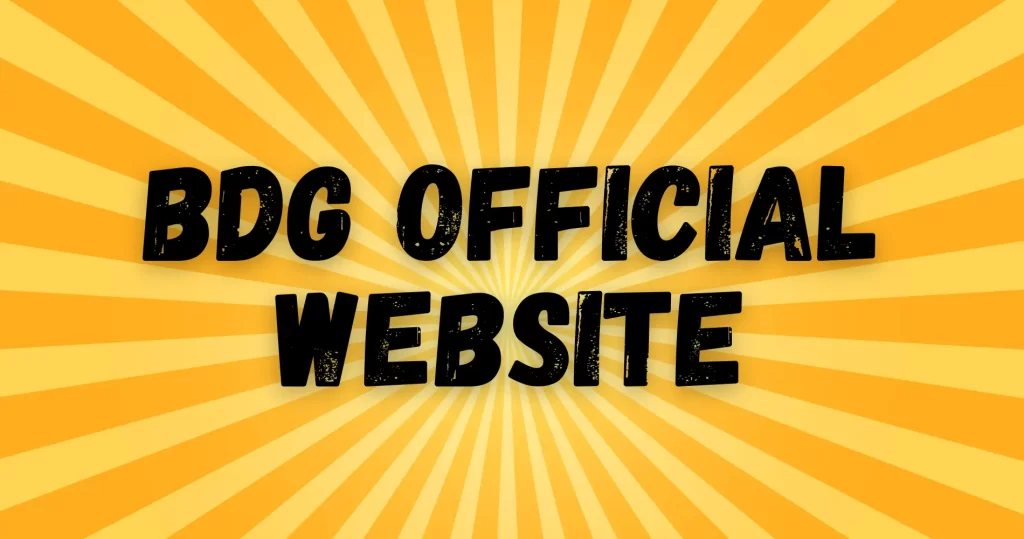 bdg official website