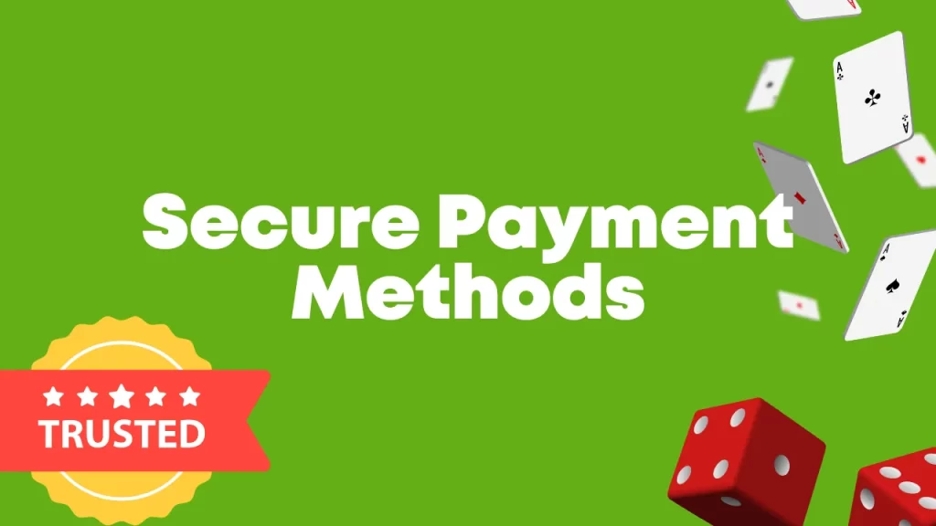 illustration text 'secure payment methods'