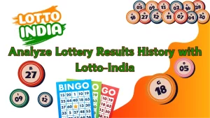 illustration text 'lottery results history'