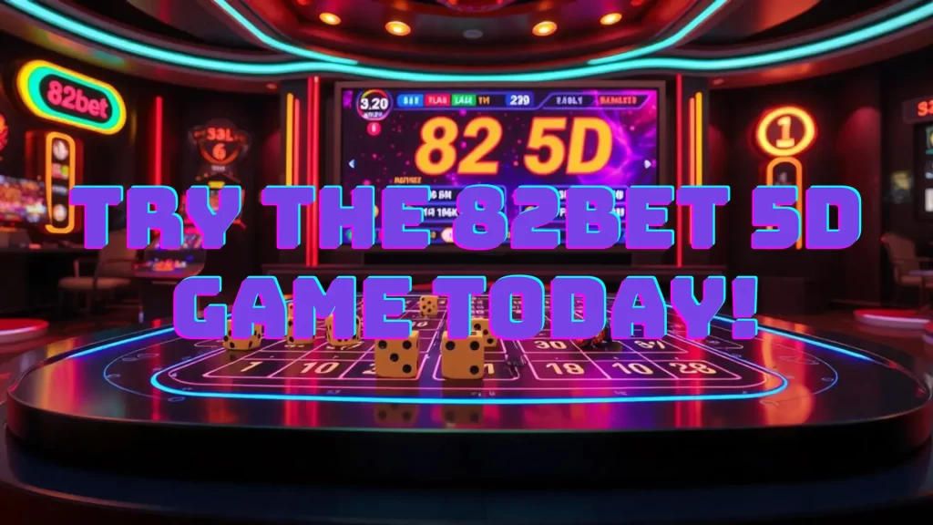 illustration text 'try the 82bet 5d game today'